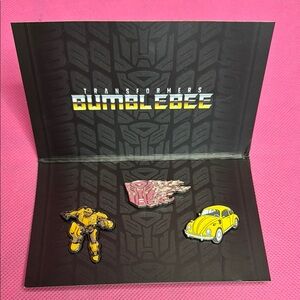 Transformers Bumblebee Pin Set Lootcrate Exclusive Volkswagen Hasbro Licensed